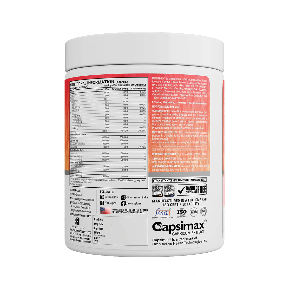 ProSupps Mr Hyde Thermo Pre-Workout + Burner