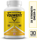 YouWeFit Omega-3 Fish Oil | 1250mg Triple Strength Fish Oil