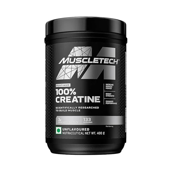 MuscleTech Platinum Creatine Monohydrate Powder | 3 g Creatine Per Serving | Supports Strength, Power & Muscle Recovery