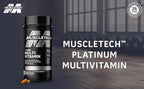 MuscleTech Platinum Multivitamin,Vitamin C for Immune Support,18 Vitamins & Minerals,60 Tablets, 150 grams