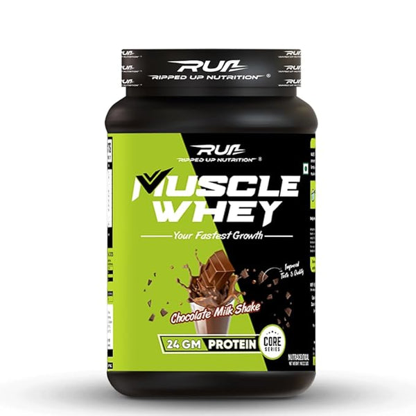 Ripped Up Nutrition Muscle Whey |Primary Source Whey Concentrate With 24g Protein, 0 Sugar, Low Carbs|