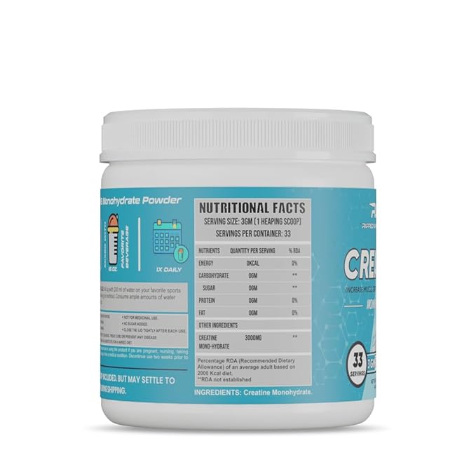 Ripped Up Nutrition Creatine Monohydrate | Rapid Absorption |Fast Recovery |Enhanced Muscle Strength Creatine