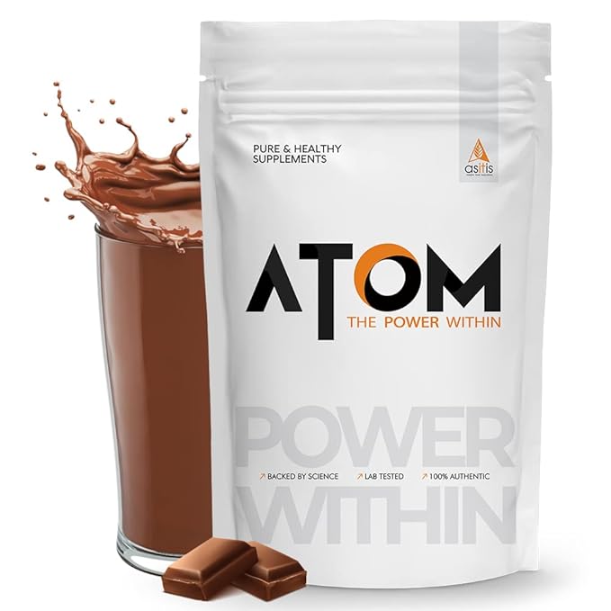 AS-IT-IS ATOM Whey Protein Isolate 1kg | 29g protein, 6.1g BCAA & 12.9g EAA | Ultra Pure-Fast Acting Protein