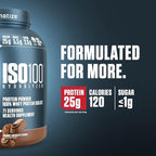 Dymatize Nutrition ISO100 Hydrolyzed Whey Protein Isolate | Fast-Digesting | Muscle Recovery Formula with Amino Acids | Low Sugar & Fat | Gourmet Chocolate |