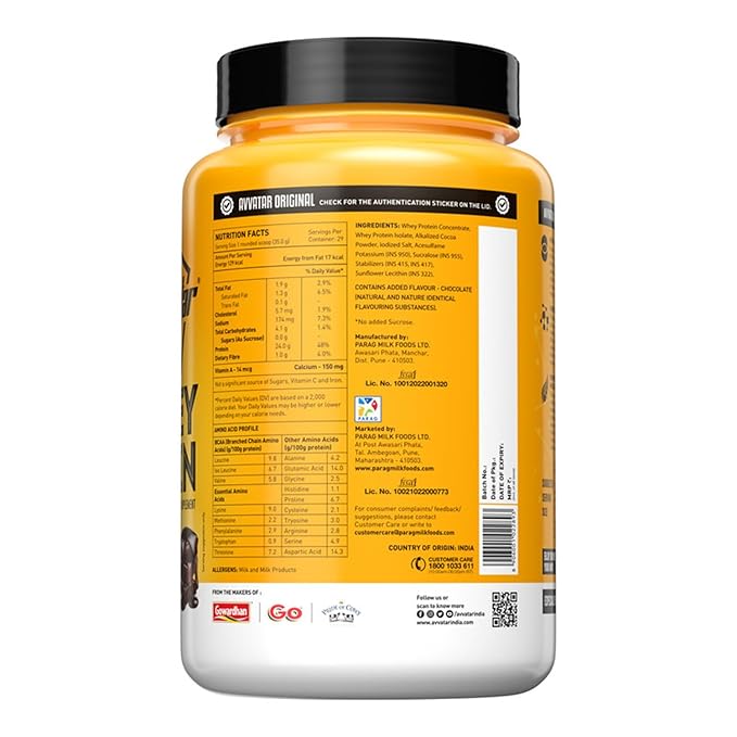 AVVATAR WHEY PROTEIN | 24g Protein | Isolate & Concentrate Blend