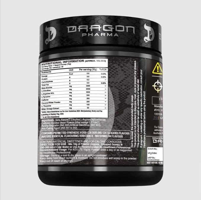 Dragon Pharma Venom Extreme Potency Pre-Workout