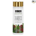Kapiva Flaxseed Omega 3 Capsules (60N) | Vegetarian Flaxseed Oil Omega | Better Joint & Heart Health (60 Cap (Pack of 1)