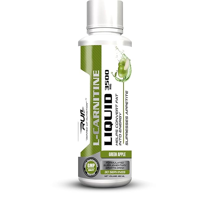 RIPPED UP NUTRITION Liquid L-Carnitine 3500mg (450ml)| Fat Burning |Supplement for Men & Women| Helps in Weight Management and Boost Energy | Pre & Post Workout Supplement