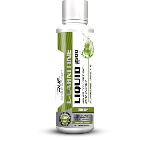 RIPPED UP NUTRITION Liquid L-Carnitine 3500mg (450ml)| Fat Burning |Supplement for Men & Women| Helps in Weight Management and Boost Energy | Pre & Post Workout Supplement