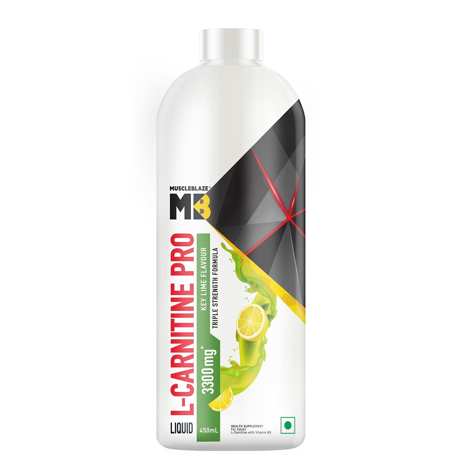 MuscleBlaze Liquid L-Carnitine PRO - 3300mg Triple Strength Formula