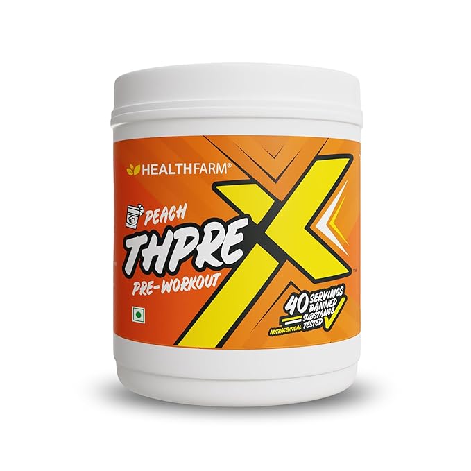 Healthfarm Thpre X Pre Workout Powder| Sports Nutrition Supplement for Men & Women - For Working Out, Hydration, Mental Focus & Energy - 40 Servings