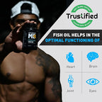 MuscleBlaze Omega 3 Fish Oil  | Trustified Certified for Accuracy & Purity | 1000mg Omega 3 with 180mg EPA & 120mg DHA