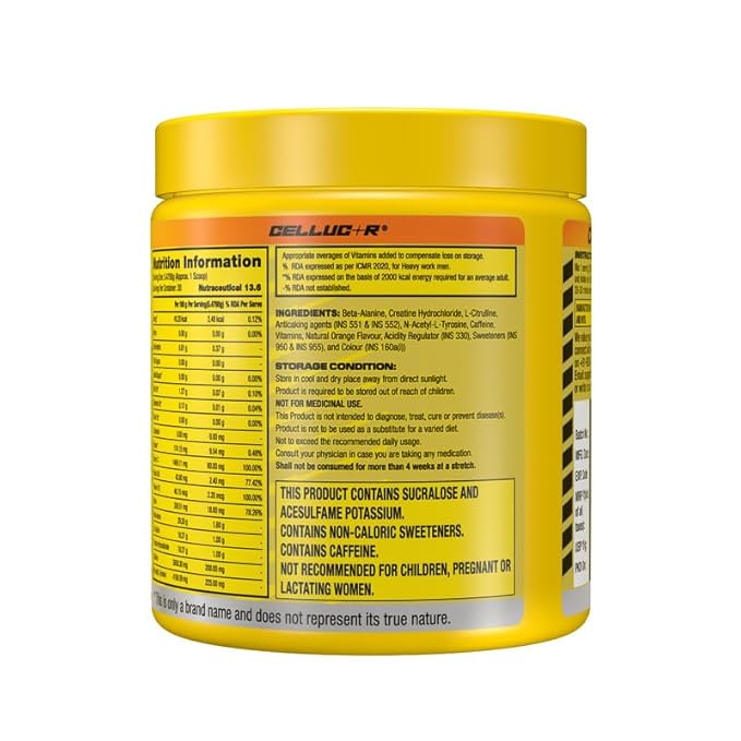 C4 Original Pre Workout Powder Sugar-Free Drinks for Men & Women with 200mg Caffeine & 2g CarnoSyn Beta-Alanine Energy, Focus & Performance Support