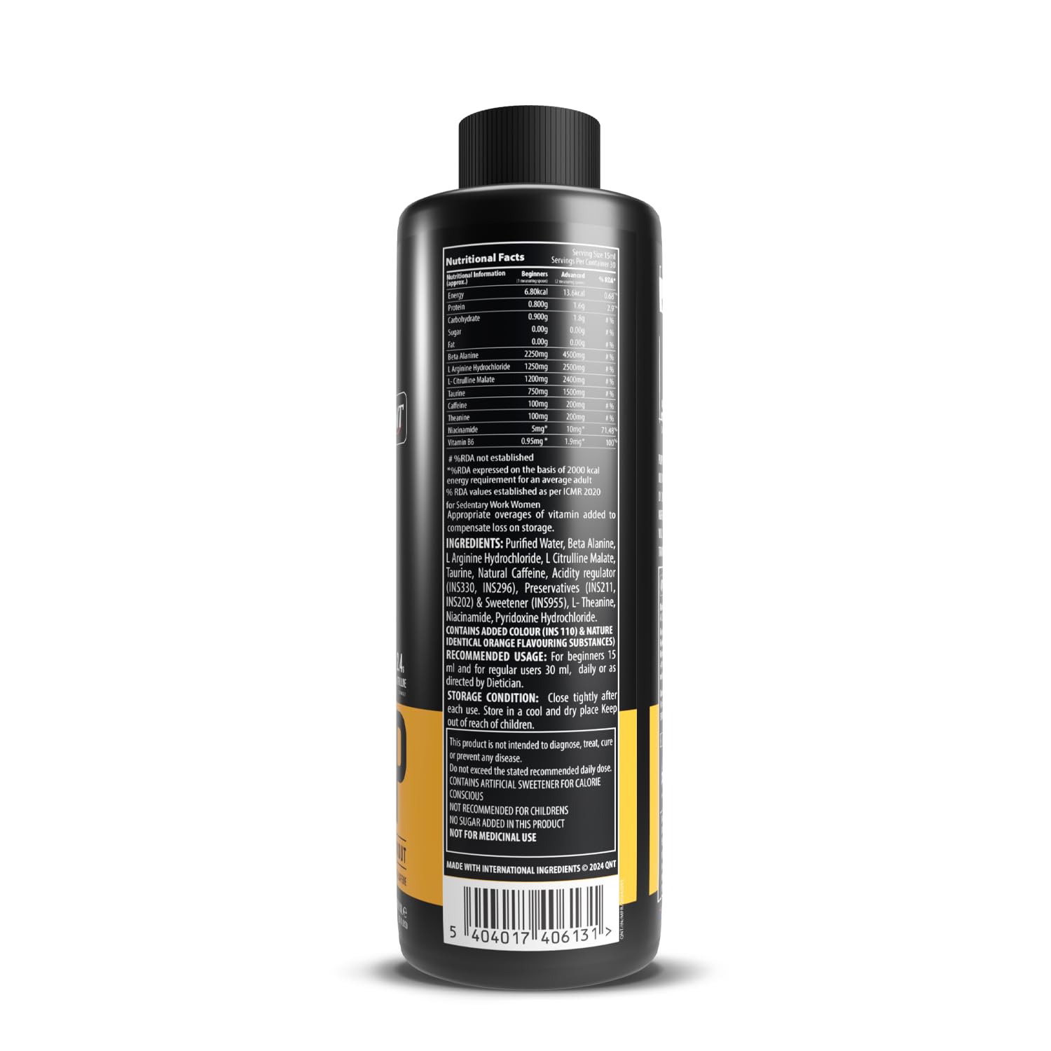 QNT PUMP Explosive Liquid Pre-Workout