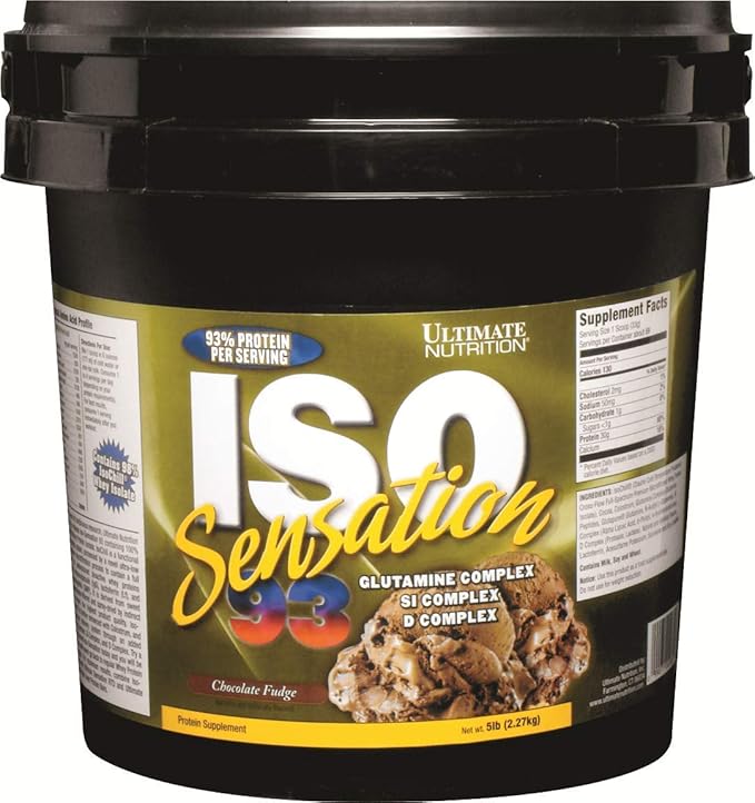 Ultimate Nutrition Iso Sensation Whey Protein (5 pounds, Chocolate Fudge)