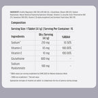 H.k vitals Glutathione (Orange, 15 Effervescent Tablets) | L-Glutathione Tablets with Vitamin C & E | For Skin Glow & Hydration