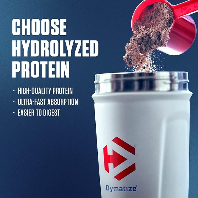 Dymatize Nutrition ISO100 Hydrolyzed Whey Protein Isolate | Fast-Digesting | Muscle Recovery Formula with Amino Acids | Low Sugar & Fat | Gourmet Chocolate |