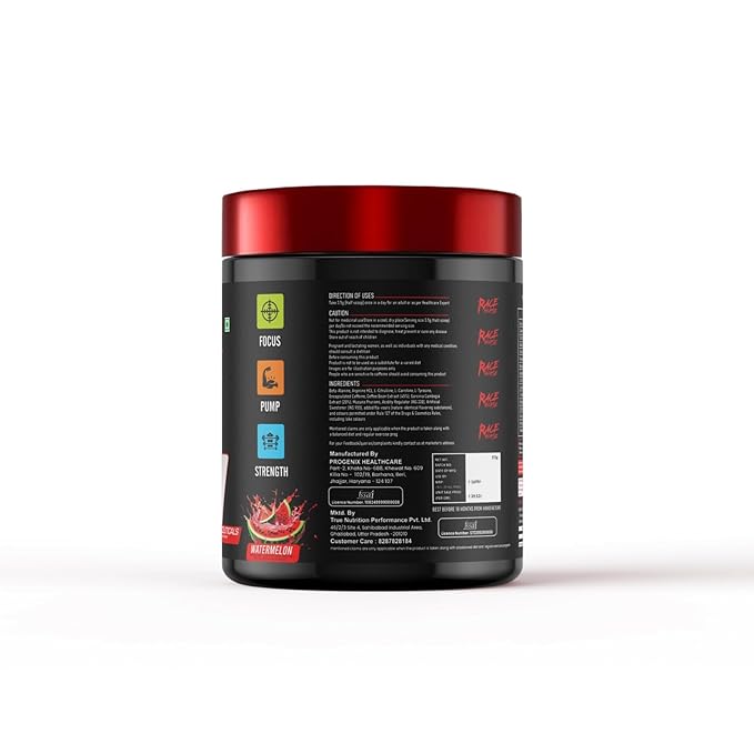 Race Horse Pre-Workout | Energy, Focus, Strength & Muscle Pump Booster – 43 Servings| Explosive Performance Supplement