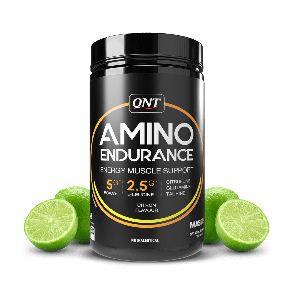 Qnt Amino Endurance | 400g| 5g BCAA + 2500mg Glutamine | Supports Muscle Growth & Recovery | L-Taurine 1000mg | Pre & Post Workout Supplement