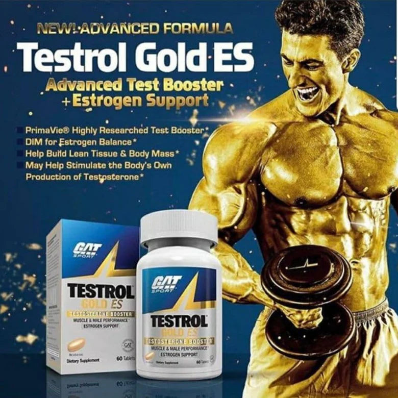 GAT Testrol Gold ES 60 Tablets – Dietary Supplement