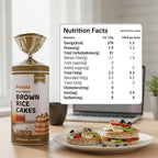 Pintola Organic Brown Rice Cake All Natural Unsalted 130g | Gluten-Free Snack | 9 Wholegrains | Low Fat | 30 Calories per Cake | Soy & Yeast Free | Healthy Snack for Weight Loss