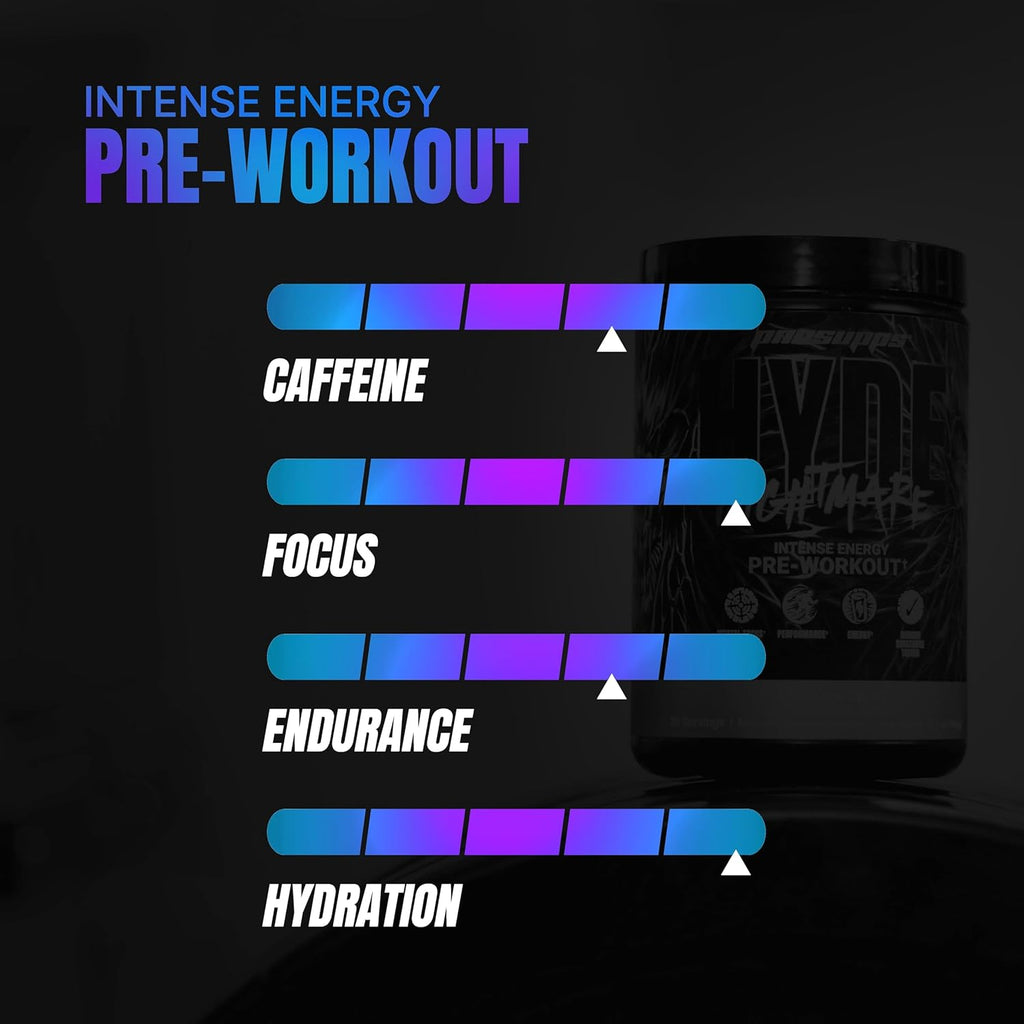 PS PROSUPPS Mr Hyde Nightmare Pre Workout for Men  | Energy & Focus Supplement with Beta Alanine & Caffeine | Best Preworkout Powder | Muscle Endurance Gym Supplements