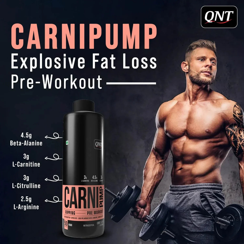 QNT Carni-Pump Ripping Pre-Workout Liquid
