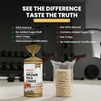 Pintola Organic Brown Rice Cake All Natural Unsalted 130g | Gluten-Free Snack | 9 Wholegrains | Low Fat | 30 Calories per Cake | Soy & Yeast Free | Healthy Snack for Weight Loss