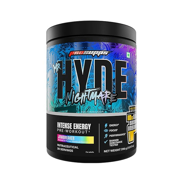 PS PROSUPPS Mr Hyde Nightmare Pre Workout for Men  | Energy & Focus Supplement with Beta Alanine & Caffeine | Best Preworkout Powder | Muscle Endurance Gym Supplements