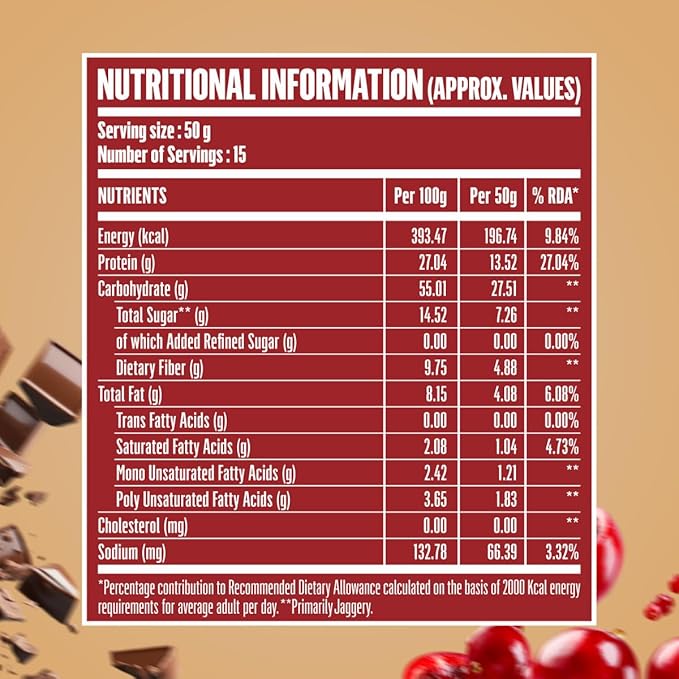 DOCTORS CHOICE Oats, High Protein Oats, 27G Pure Protein Breakfast Cereals, Rich in Fiber, No Additives and No Refine Sugar
