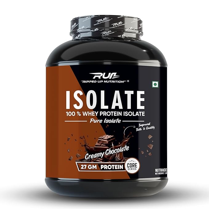 Ripped Up Nutrition 100% Pure Whey Protein Isolate | 27g Fast-Absorbing Protein/Scoop | Low Carb & Fat for Lean Muscle Growth | No Fillers or Maltodextrin | GMP Certified