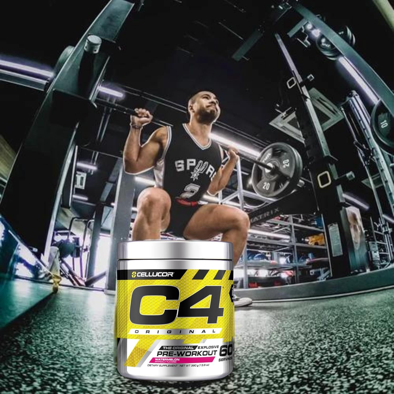 C4 Original Pre Workout Powder Sugar-Free Drinks for Men & Women with 200mg Caffeine & 2g CarnoSyn Beta-Alanine Energy, Focus & Performance Support