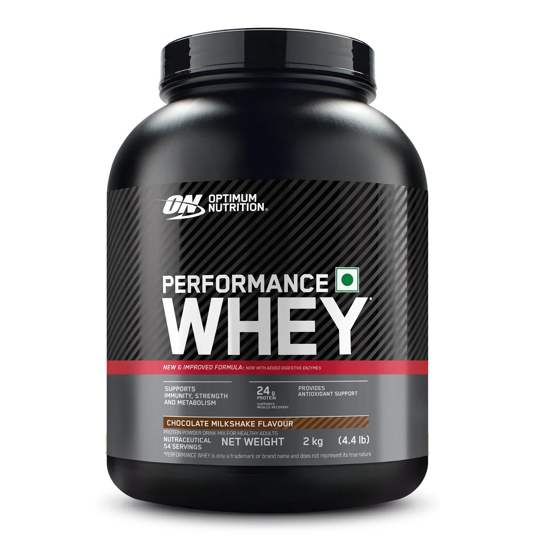 Optimum Nutrition (ON) Performance Whey Protein Powder, 24g Protein, 5g BCAA, Whey Protein Blend with Whey Protein Isolate