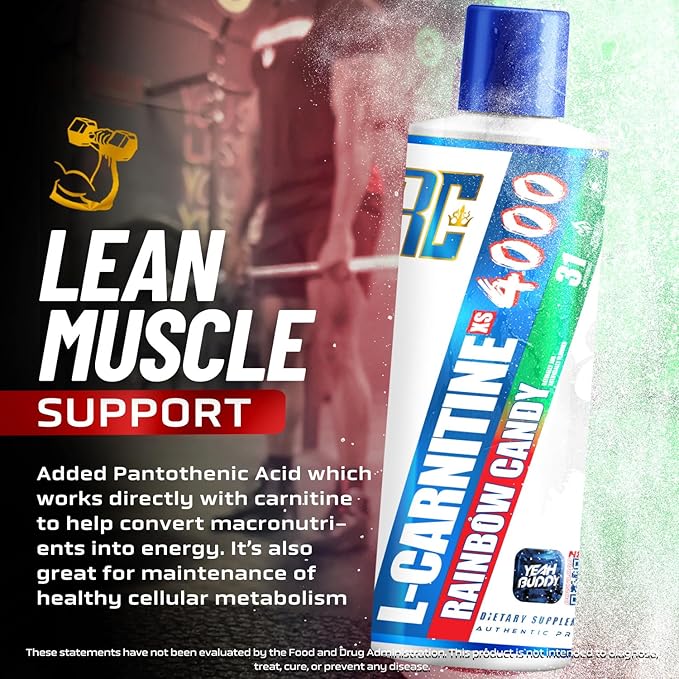 Ronnie Coleman Signature Series L Carnitine XS 4000 Liquid, Stimulant Free, Sugar Free, Zero Carbs, Lean Muscle Strength Support for Men & Women