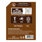 MuscleBlaze Fit High Protein Oats (Dark Chocolate, 1kg) | 22g Protein | Breakfast Cereals for Weight Management