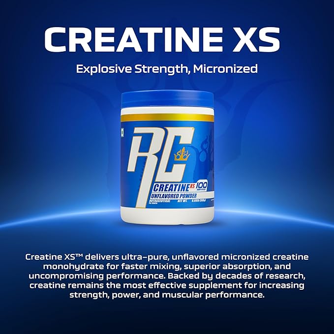 Ronnie Coleman Signature Series Creatine XS, Unflavoured (100 Servings, 300g