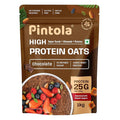 PINTOLA 25g High Protein Oats 1kg, Dark Chocolate,No Refined Sugar, with Almonds Raisin, Pumpkin and Chia Seeds, 8g Fibre, Rolled Oats for weight loss, Breakfast Cereals | Gluten Free