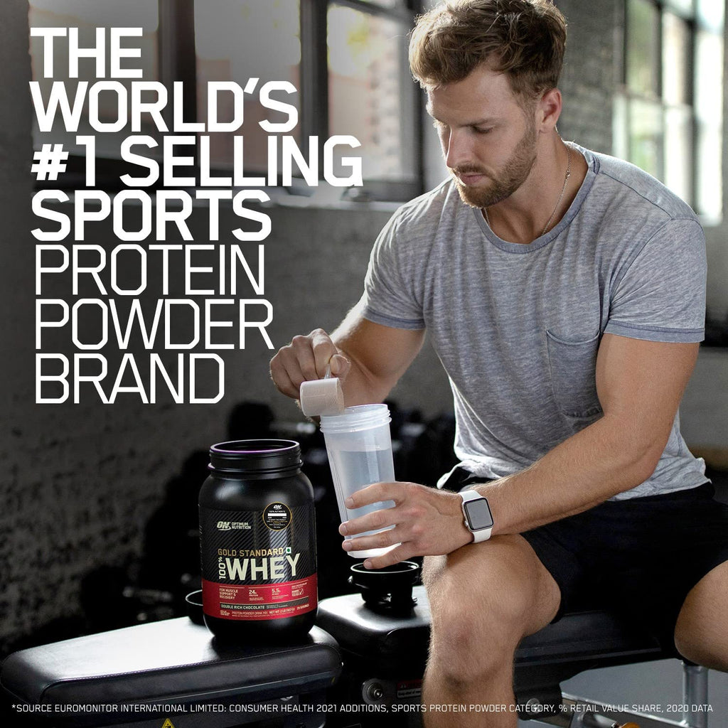 Optimum Nutrition (ON)  Gold Standard 100% Whey Protein Powder  for Muscle Support & Recovery, Vegetarian - Primary Source Whey Protein Isolate