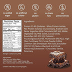 Phab Chocolate Brownie Protein Bar with 21g Protein, 8g High Fibre & 0 Added Sugar 100% Vegetarian | Healthy & Tasty Protein bars | Trans Fat-Free & No Preservatives Protein bars (Pack of 12 x 65g)