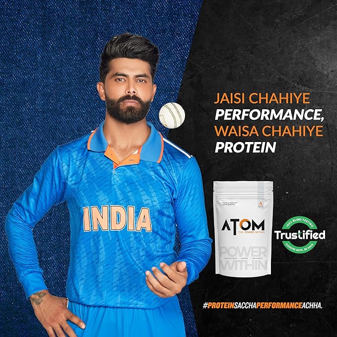 AS-IT-IS ATOM Whey Protein Isolate 1kg | 29g protein, 6.1g BCAA & 12.9g EAA | Ultra Pure-Fast Acting Protein