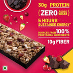 RiteBite Max Protein Ultimate Choco Berry 30g Protein Bars [Pack of 12] Protein Blend, Fiber, Vitamins & Minerals, No Preservatives, 100% Veg, No Added Sugar, For Energy, Fitness & Immunity