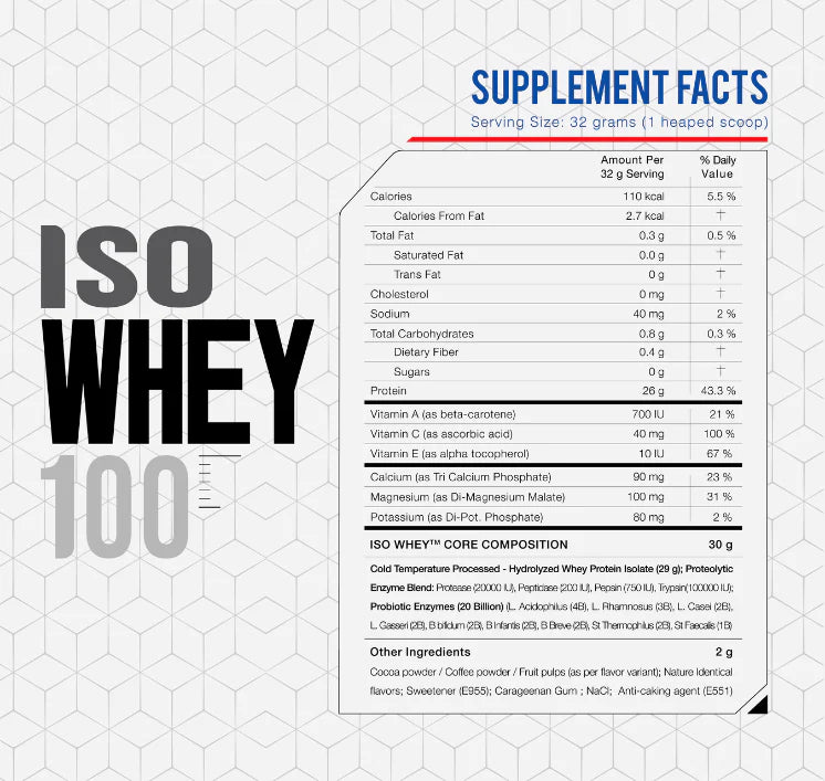 FREAK LABS ISO WHEY 100 – HYDROLYZED WHEY PROTEIN ISOLATE