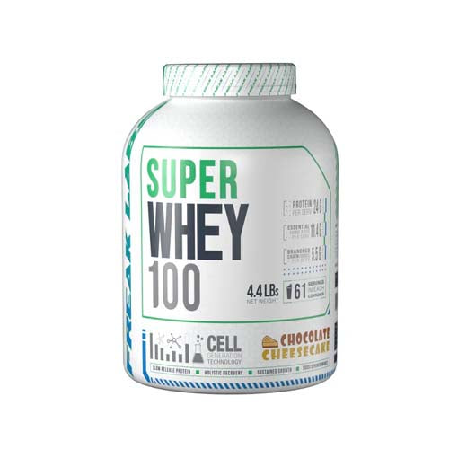 Freak Labs | Super Whey 100 – Triple Protein Blend | Chocolate Cheesecake Flavour | 4.4 lbs