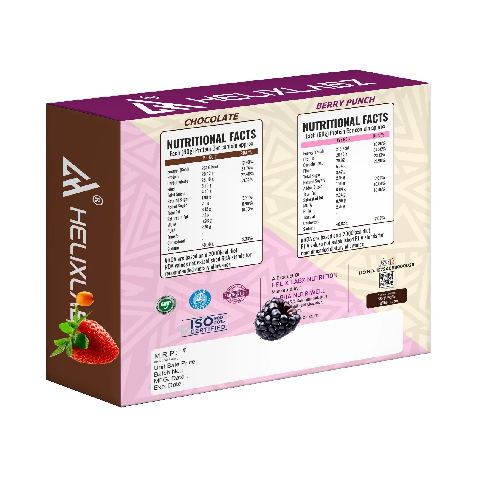 Helix Labz High Quality Protein Bar – 20g Protein