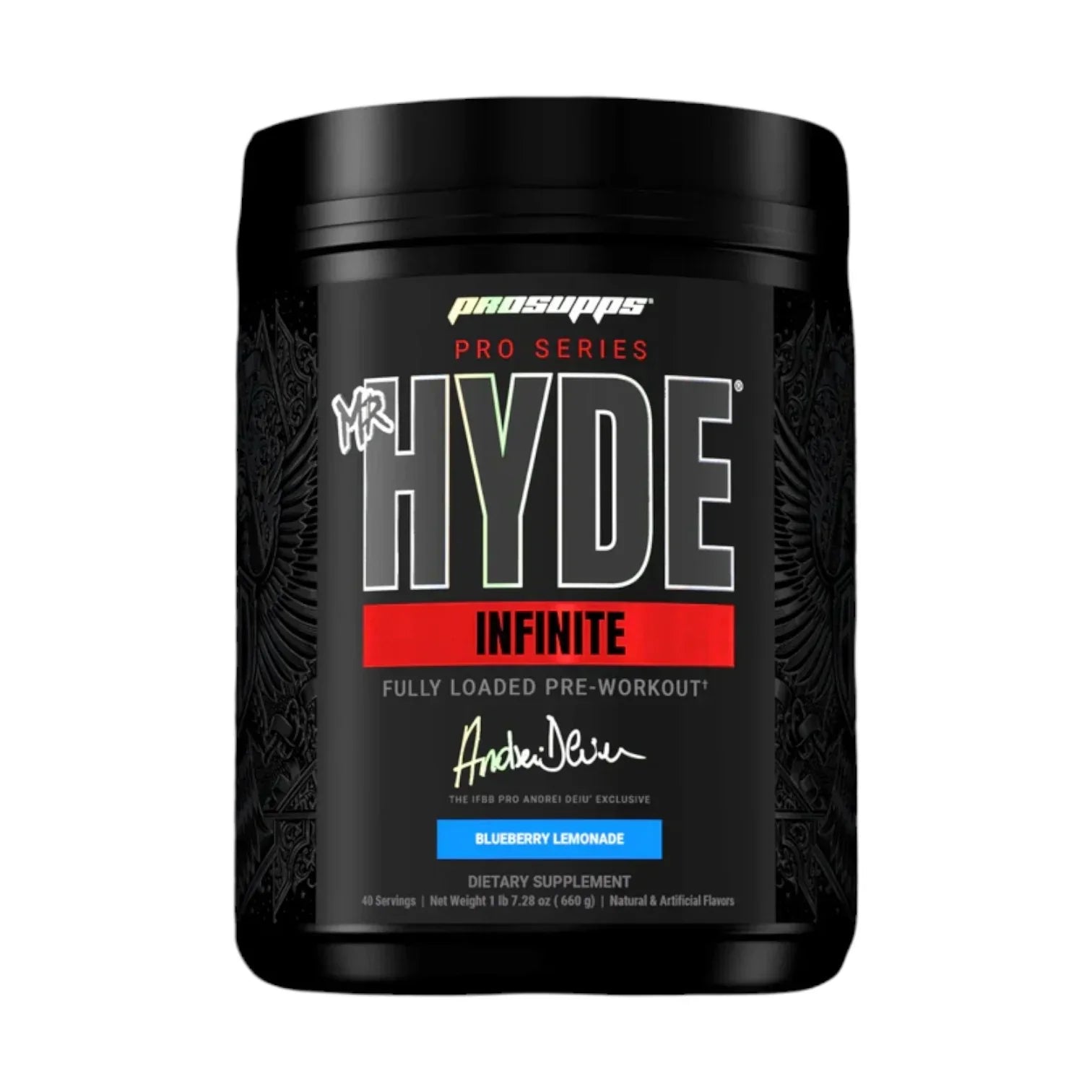 Mr. HYDE Infinite Pre-Workout | Fully Dosed Formula | 50 Servings | High Energy & Focus | Official Imported