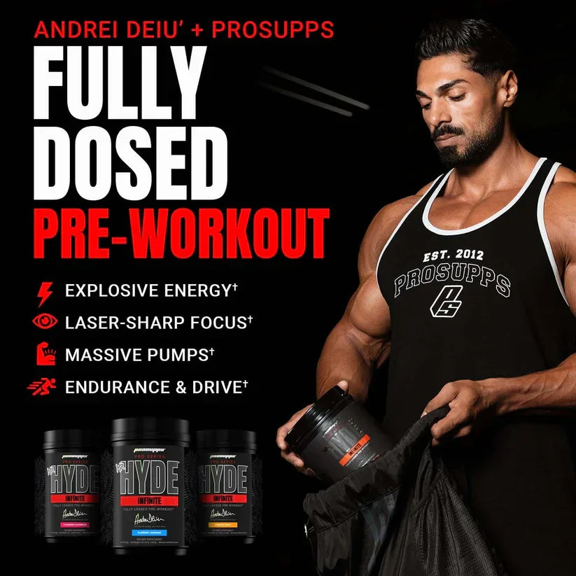 Mr. HYDE Infinite Pre-Workout | Fully Dosed Formula | 50 Servings | High Energy & Focus | Official Imported