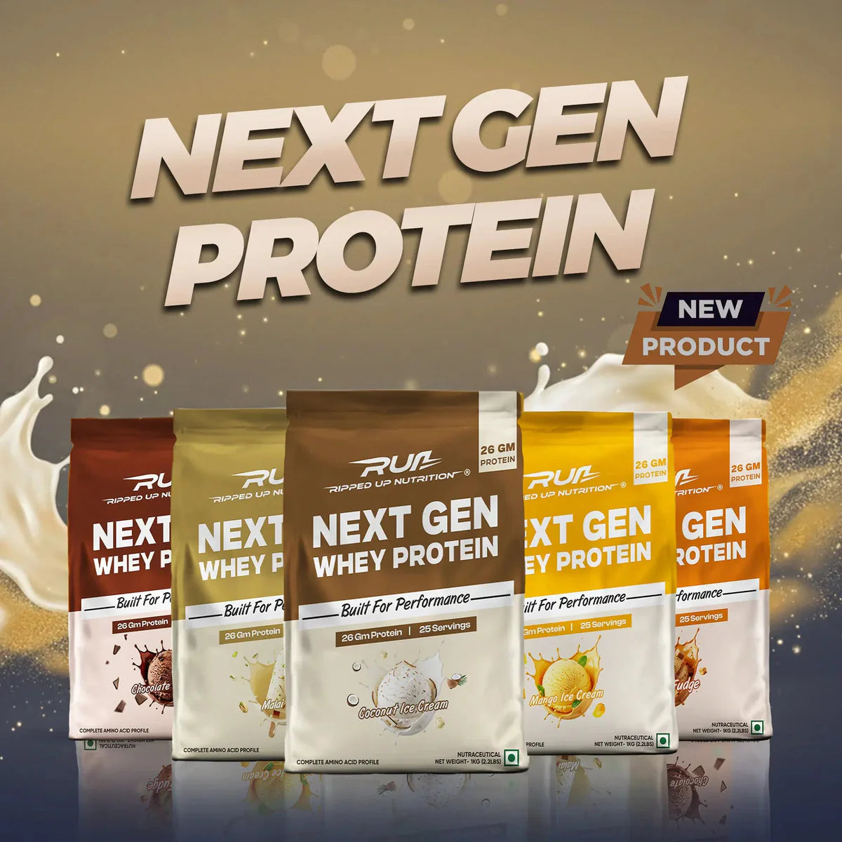 Run Next Gen Whey Protein (Whey + Fermented Yeast Protein)
