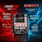 redskull nutrition CARNIVOX 3000MG L CARNITINE |Triple Strength Formula |Fast-Acting for Fat Loss Pre Workout