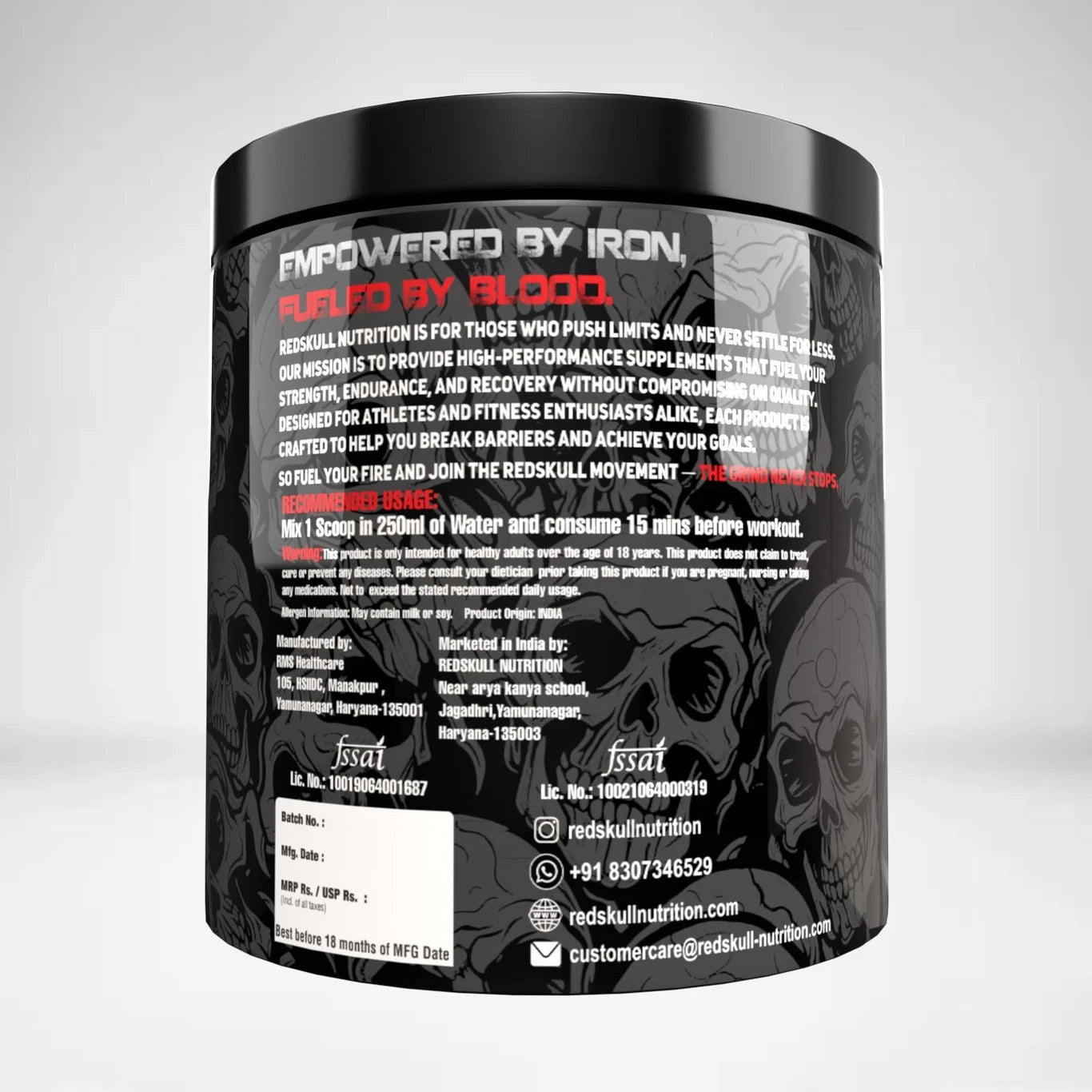 redskull nutrition CARNIVOX 3000MG L CARNITINE |Triple Strength Formula |Fast-Acting for Fat Loss Pre Workout