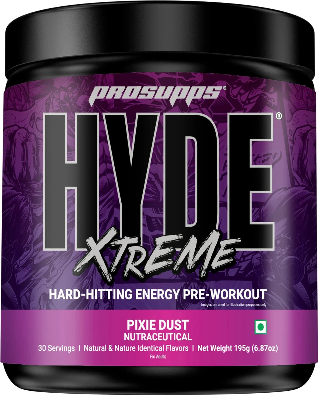 HYDE XTREME HARD HITTING ENERGY PREWORKOUT Pre Workout (195 g)
